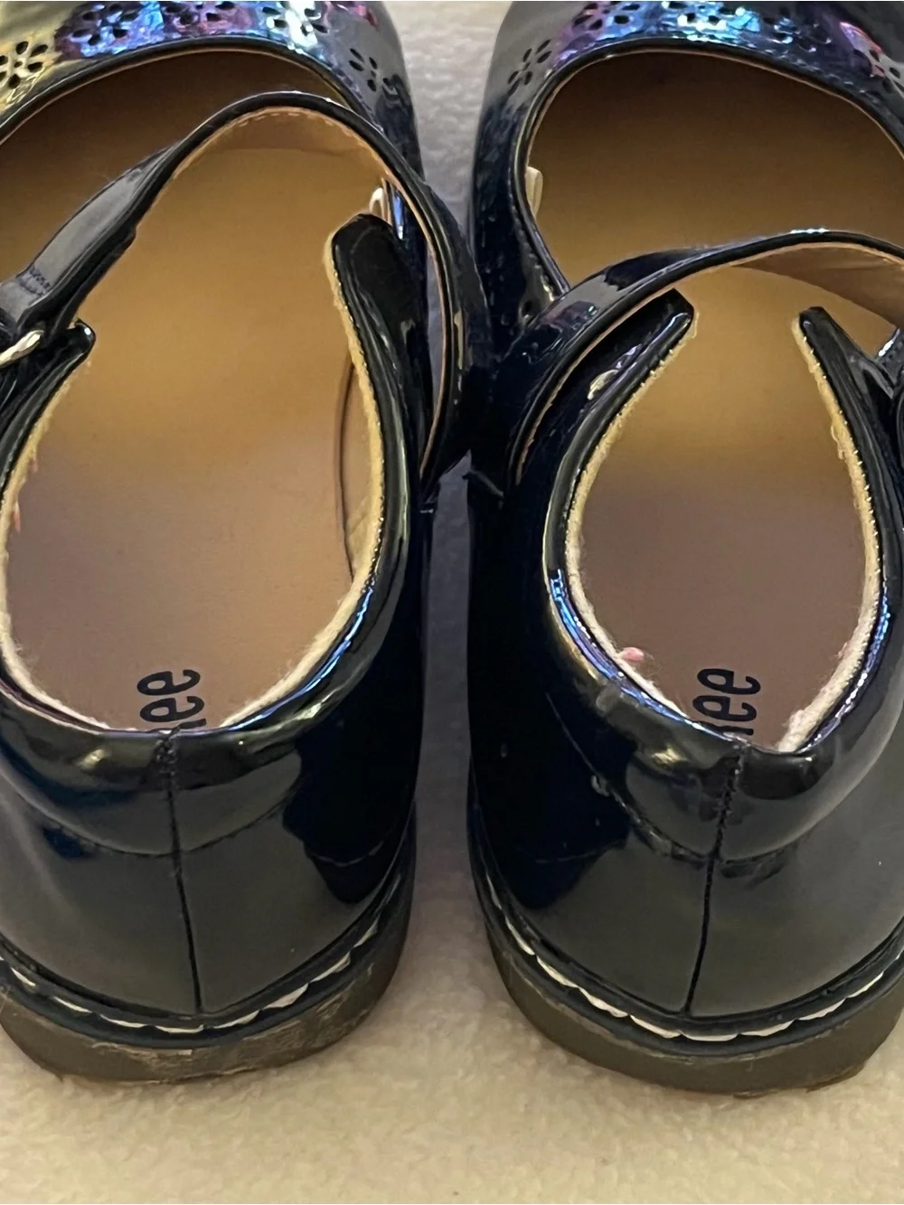 Gymboree Patent Leather Style Eyelet Maryjanes